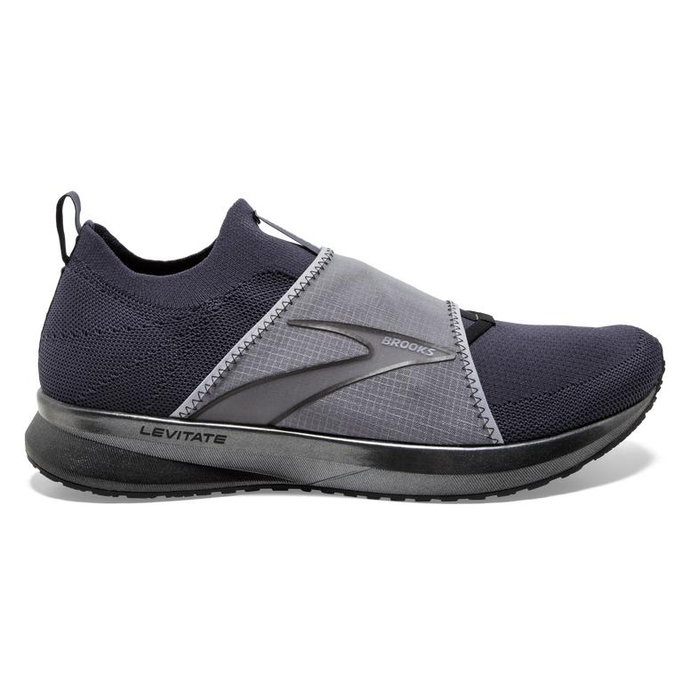 Brooks LEVITATE 4 LE Road Running Shoes Mens Canada - Grey/Black/Tradewinds (OET759148)